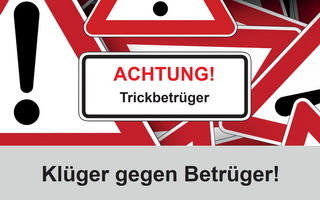 Blätterbare Broschüre mit vielen Tipps gegen Trickbetrüger 